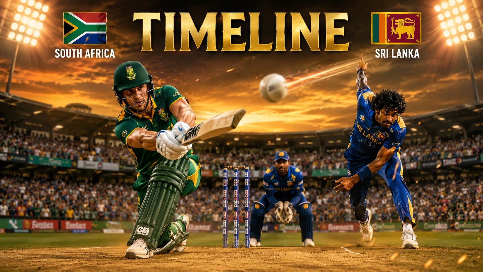 South Africa National Cricket Team Vs Sri Lanka National Cricket Team Timeline