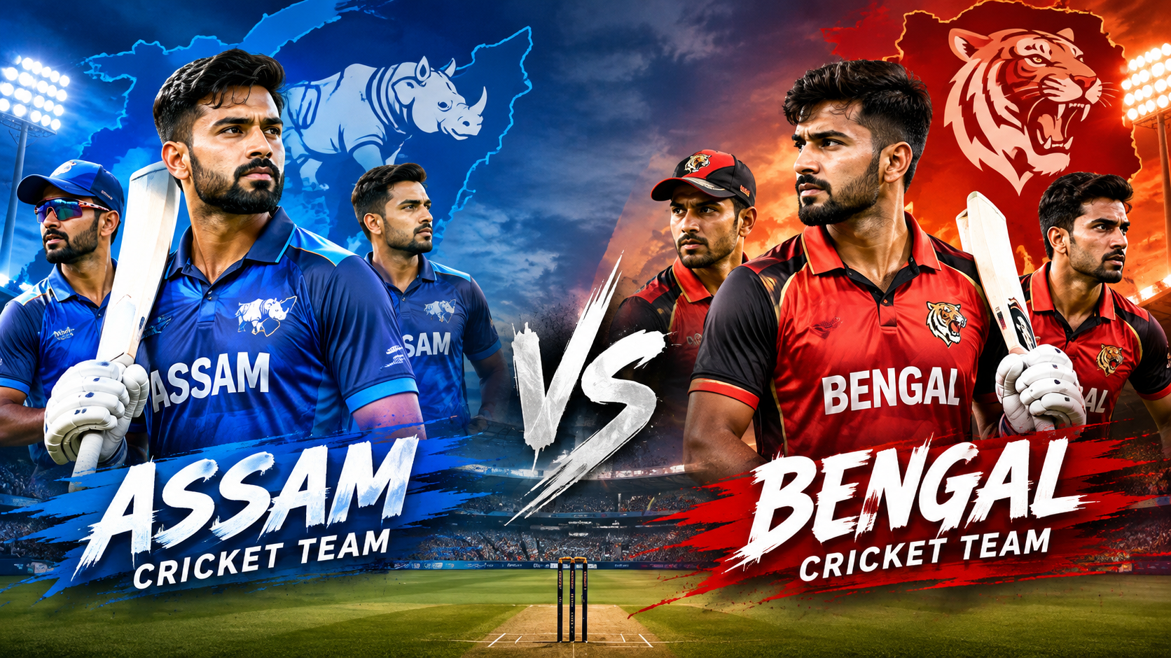 Assam Cricket Team Vs Bengal Cricket Team